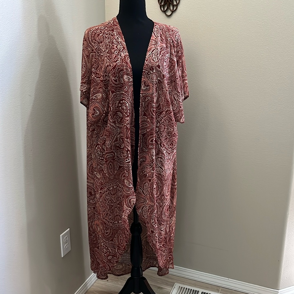 TORRID women’s boho chiffon kimono‎ new size 1/2